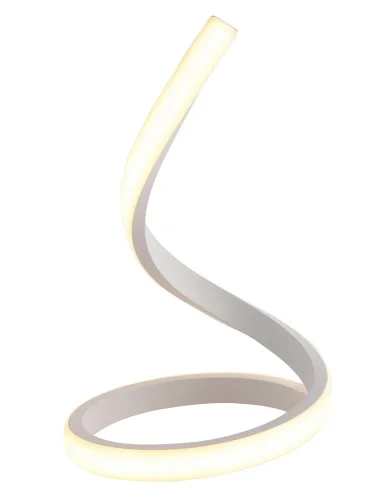 Настольная лампа LED LAMPS 81339/1T Natali Kovaltseva белая на 1 лампу, основание белое металл в стиле хай-тек фото 2